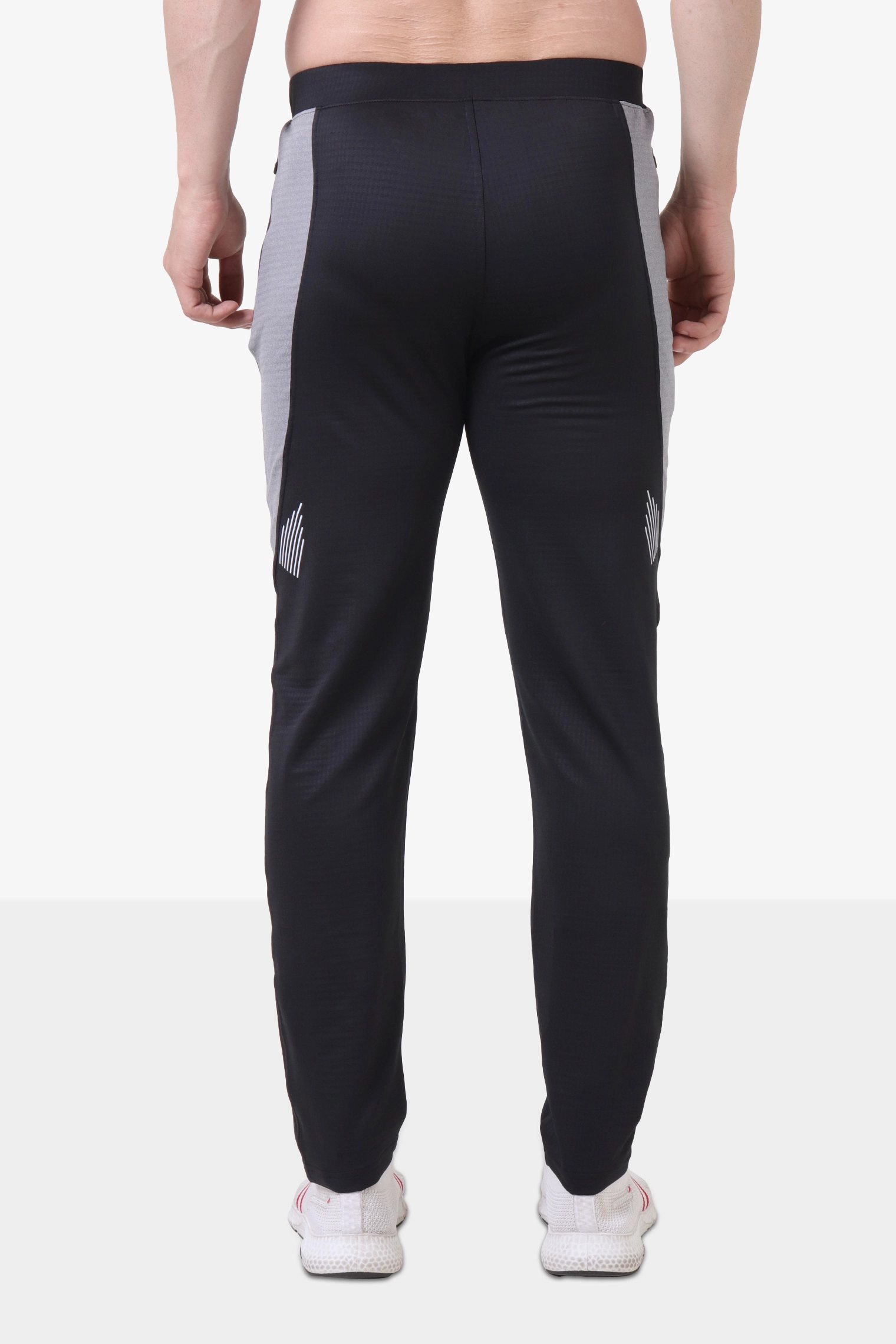 GROW Athleisure brick jacquard spandex contrast lower black buy online growathleisure (5)